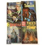 Four 1960s monster/horror comics, Dell Tales From the Tomb #1, Dell Dracula #1 and Gold Key Boris
