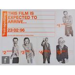 An original 1995 Trainspotting UK Quad advance teaser film poster, 30 inches x 40 inches.