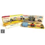 A Dinky Toys 370 Dragster Set, comprising of Dragster with fluorescent finish and light blue