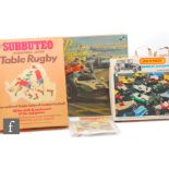 A collection of assorted toys, to include Subbuteo Table Rugby with boxed vintage rugby teams