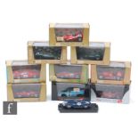 A collection of nine boxed Brumm 1:43 scale diecast models, mainly Ferrari, together with one