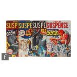 Four Marvel Tales of Suspense issues comprising #10, July 1960, #13, January 1961, #14, February