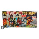 Eight Marvel Strange Tales issues comprising #90-96 and #98, 1961-1962, all British pence copies. (