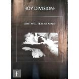 Joy Division - An original 1980s Joy Division promotional poster for Love Will Tear Us Apart, 72cm x