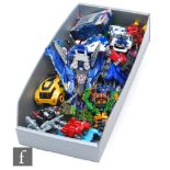 A collection of Hasbro Transformers, to include Bumblebee, Blurr Transformer