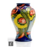 A Moorcroft Pottery vase decorated in the Illyarrie pattern from the Spirit of Australian Collection