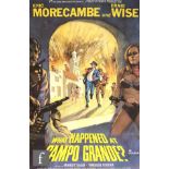 An original 1967 Morecambe & Wise 'What Happened at Campo Grande?' British quad poster, 30 inches