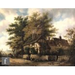 HENRY MAYLE WHICHELO (FL. 1817-1842) - A rural cottage, oil on board, signed and dated 1833, framed,