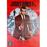 Two 1970/80s James Bond German posters, to include Dr. No for the German re-release, 84cm x 56cm,