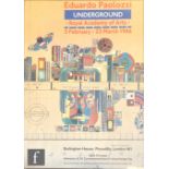 Two 1980s exhibition posters to include Eduardo Paolozzi, Underground, Royal Academy of Arts 1986,