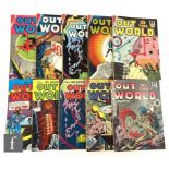 A collection of Silver Age Out of this World comics, circa 1961-1965, comprising Strato (Thorpe
