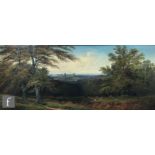 R. ALLEN (LATE 19TH CENTURY) - A view in Windsor Great Park, oil on board, signed, framed, 17cm x