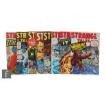 Eight Marvel Strange Tales issues, #75-77, #80, #82, #84, #85 and #88, 1960-1961, all British