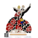 A boxed Wedgwood Clarice Cliff Collectors hand painted Age of Jazz figure decorated in the Latona