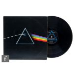 Pink Floyd - A Signed LP, Dark Side Of The Moon, SHVL 804, no inserts, signed David Gilmour and text