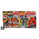 Five Marvel Journey Into Mystery issues comprising #64, #65, #66, #67, and #68, 1961, all British
