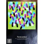 New Order - An original 1988 New Order 'Fine Time'  Factory Records FAC223 promotional poster, by