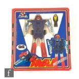 A 1980s GiG (Takara) Diaclone Bomber, plastic transforming robot toy, boxed. NB - This toy would