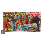 Three Marvel Journey Into Mystery comics, issues #60, #62 and #63, 1960, all British pence