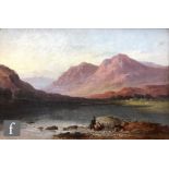 LOUISA PLUMMER (EARLY 19TH CENTURY) - 'Grasmere', oil on canvas, signed, inscribed and dated 1827,