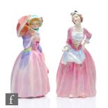Two Royal Doulton figurines comprising Mary Jane HN1990 and Miss Demure HN1402. (2)