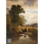 WILLIAM P. CARTWRIGHT (LATE 19TH CENTURY) - 'At Cromford, Near Matlock', oil on canvas, signed,