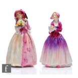 Two Royal Doulton figurines comprising June HN1691 and Dorcas HN1558, S/D. (2)