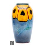 A large Poole Pottery Living Glaze vase, impressed mark, height 35cm.