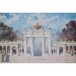 AFTER EMMANUEL BRUNE - 'Arc de Triomphe', photographic reproduction, framed, 42cm x 61cm, frame size