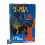 Johns, Capt. W. E. - 'Biggles Investigates', published by Brockhampton Press Ltd., Leicester,