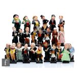 A set of twenty four Royal Doulton Dickens figures comprising Fat Boy, Bumble, Jingle, Micawber,