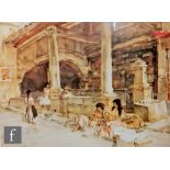 AFTER SIR WILLIAM RUSSELL FLINT (1880-1969) - 'Gossips, St. Jeannet', photographic reproduction,
