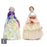 Two Royal Doulton figurines Jennifer HN1484 and Irene HN1621, S/D. (2)