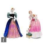 Two Royal Doulton Queens of the Realm figurines comprising Queen Victoria HN3125 numbered 2623 of