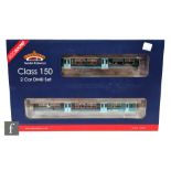 An OO gauge Bachmann 32-939DS DCC Sound Class 150/2 Arriva Trains Wales 150236 two car DMU, with