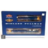 An OO gauge Bachman 31-256DC DCC on board Midland Pullman six car unit in Nanking blue, boxed.