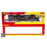 Two OO gauge Hornby DCC fitted TTS sound locomotives, R3396TTS 2-10-0 Class 9F with Crosti boiler BR