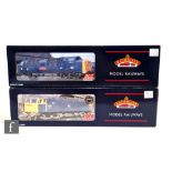Two OO gauge Bachmann DCC sound diesel locomotives, 32-525DS Class 55 BR two tone green 'Pinxa', and