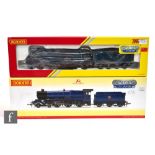 Two OO gauge Hornby DCC fitted TTS sound locomotives, R3370TTS 4-6-0 King Class BR blue 'King