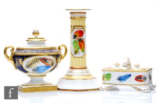 Three pieces of later 20th Century Royal Worcester from the Heritage Collection comprising a
