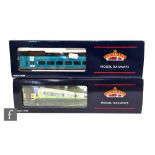 Two OO gauge Bachmann Class 158 2 car DMUS, 31-509 Northern Rail and 31-511 Arriva, both boxed. (2)