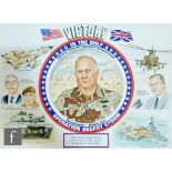 FRANK CASS - 'Victory in the Gulf Operation Desert Storm', watercolour illustration, signed and