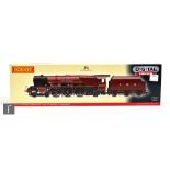 An OO gauge Hornby R2989XS DCC sound 4-6-2 Princess Coronation Class LMS maroon 'Duchess of