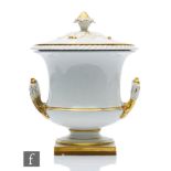 A 19th Century Flight Barr and Barr ice pail, the urn form body with removable inner and domed