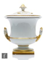 A 19th Century Flight Barr and Barr ice pail, the urn form body with removable inner and domed