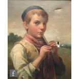 FOLLOWER OF JAMES FAED (1821–1911) - The Shepherd Boy, oil on canvas, bears signature, framed,