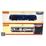 Two OO gauge Hornby DCC sound diesel locomotives, R3388TTS Caledonian Sleeper Class 67 'Cairn Gorm',