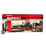 A Conrad 61132/0 1:50 scale Mammoet MAN 4-axle truck with 10-axle platform trailer, boxed.