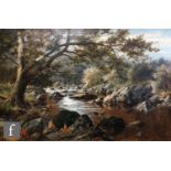 WILLIAM HENRY MANDER (1850-1922) - 'On The Wnion, Bont Newydd', oil on canvas, signed, signed,