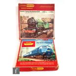 Two OO gauge Hornby train sets, RS608 Flying Scotsman Set, and Triang Hornby The Blue Pullman Set,